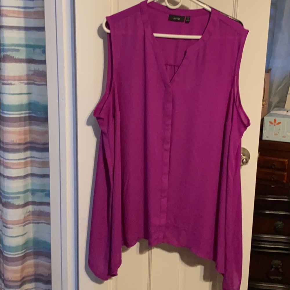 Apt 9 purple sleeveless top